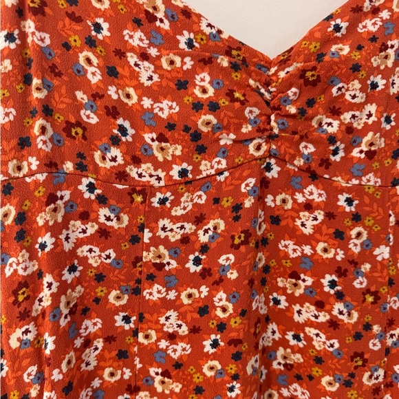 Floral V-Neck Ruched-Front Slip Dress - Picture 3 of 9